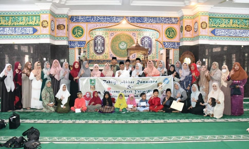 Tim PKK Bengkalis Gelar Tabligh Akbar dan Berbagi Dengan Anak Yatim Serta Kaum Dhuafa